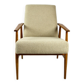 Fauteuil Vintage Boucle Fox Beige, 1970s