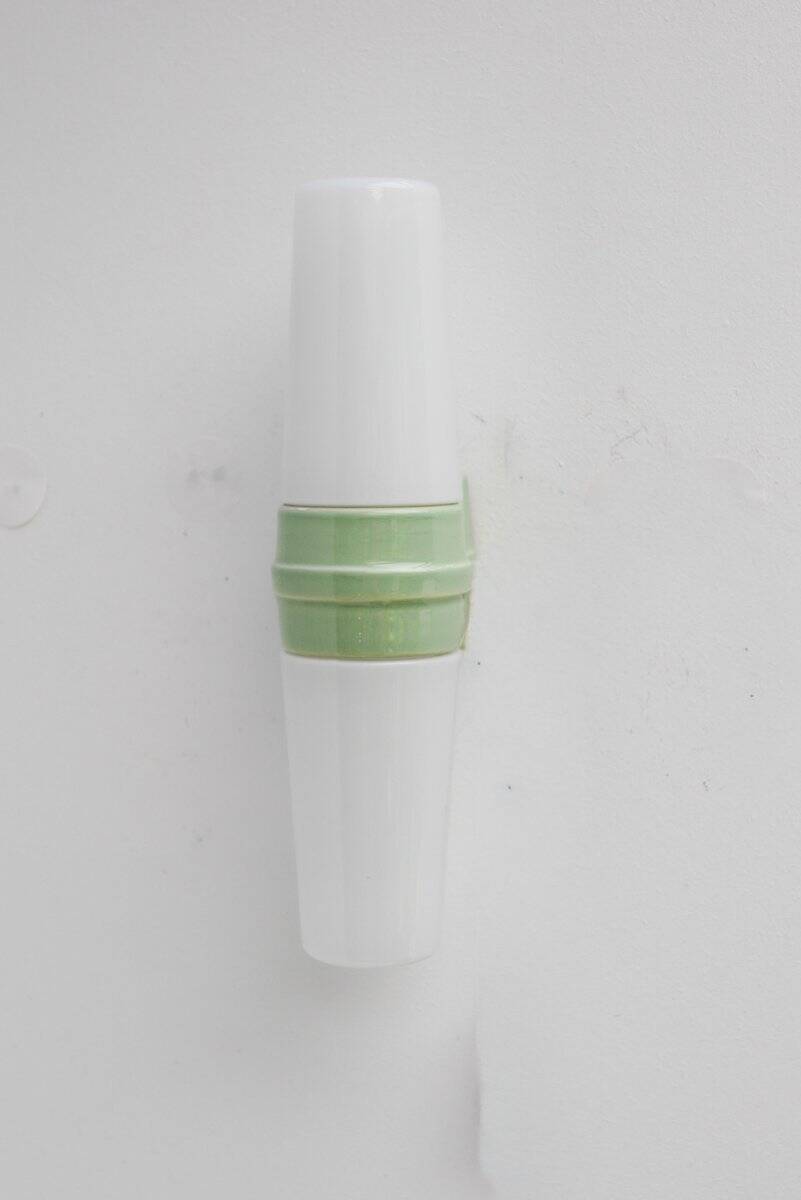Vintage porcelain bathroom light by Sigvard Bernadotte for Ifö, 1960