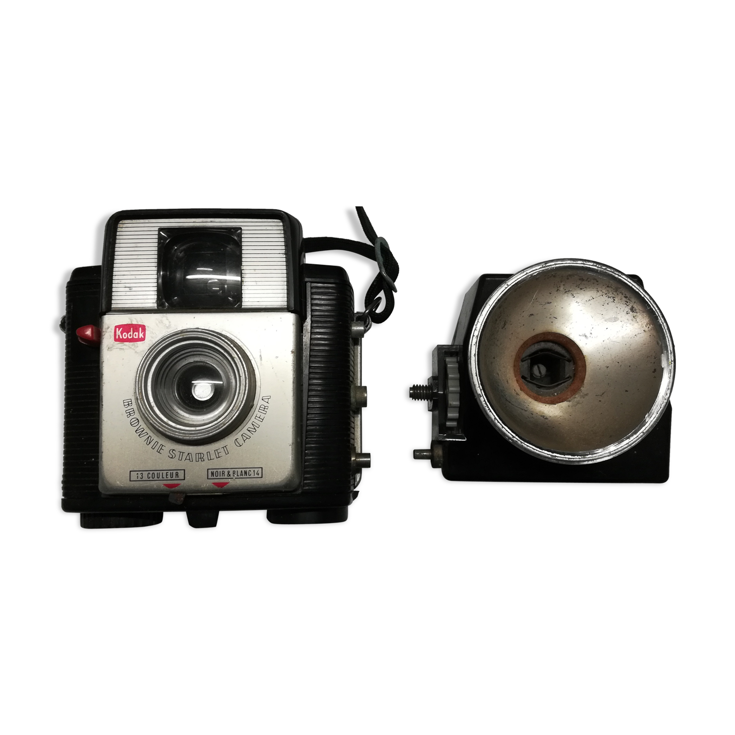 Brownie Starlet Photo Kodak - Leather and Flash Case - 50s-60s