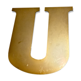 Vintage brass sign letter