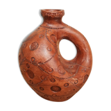 Vase , terracotta soliflore made in greece - vintage