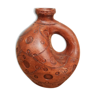 Vase soliflore en terre cuite made in greece vintage