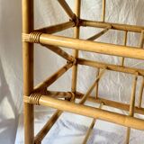 Vintage rattan and bamboo chest of drawers