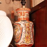 Italian porcelain table lamp in the Chinoiserie style