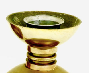 Pair of bronze candlesticks by Cheret Paris of the 1960s