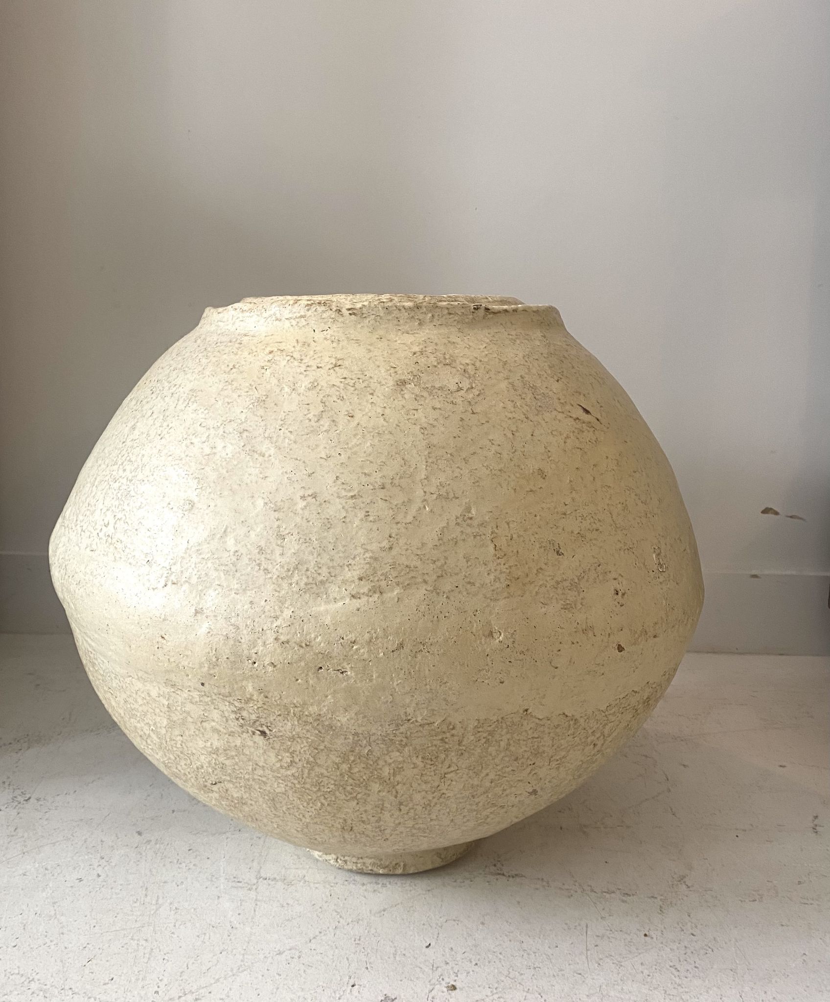 Papier-mâché jar