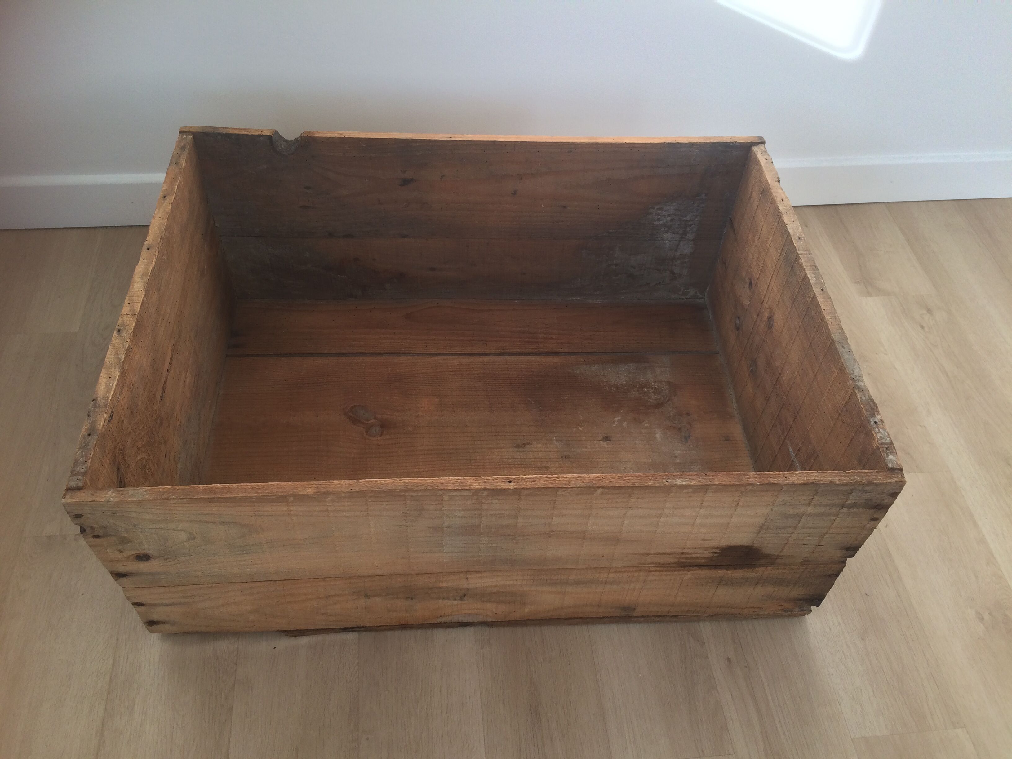 Wooden post-war crate