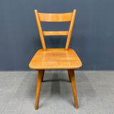 Set of eight german stick chairs from the 1950