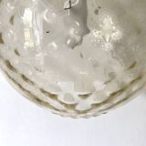 Vintage amber glass ball pendant light
