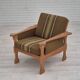 1970s, Danish design, club chair, original very good condition, furniture wool fabric.