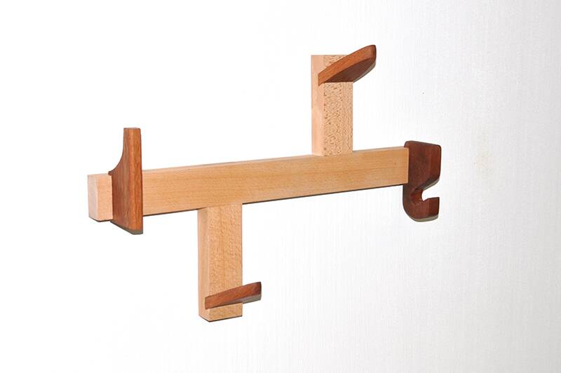 Hand-carved coat rack