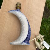 Wave or comma ceramic lamp from the 1950s/1960s