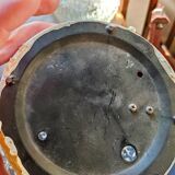 Glass ceiling lamp with small flowers