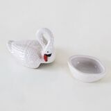 Porcelain swan box, 1960s, made in Europe