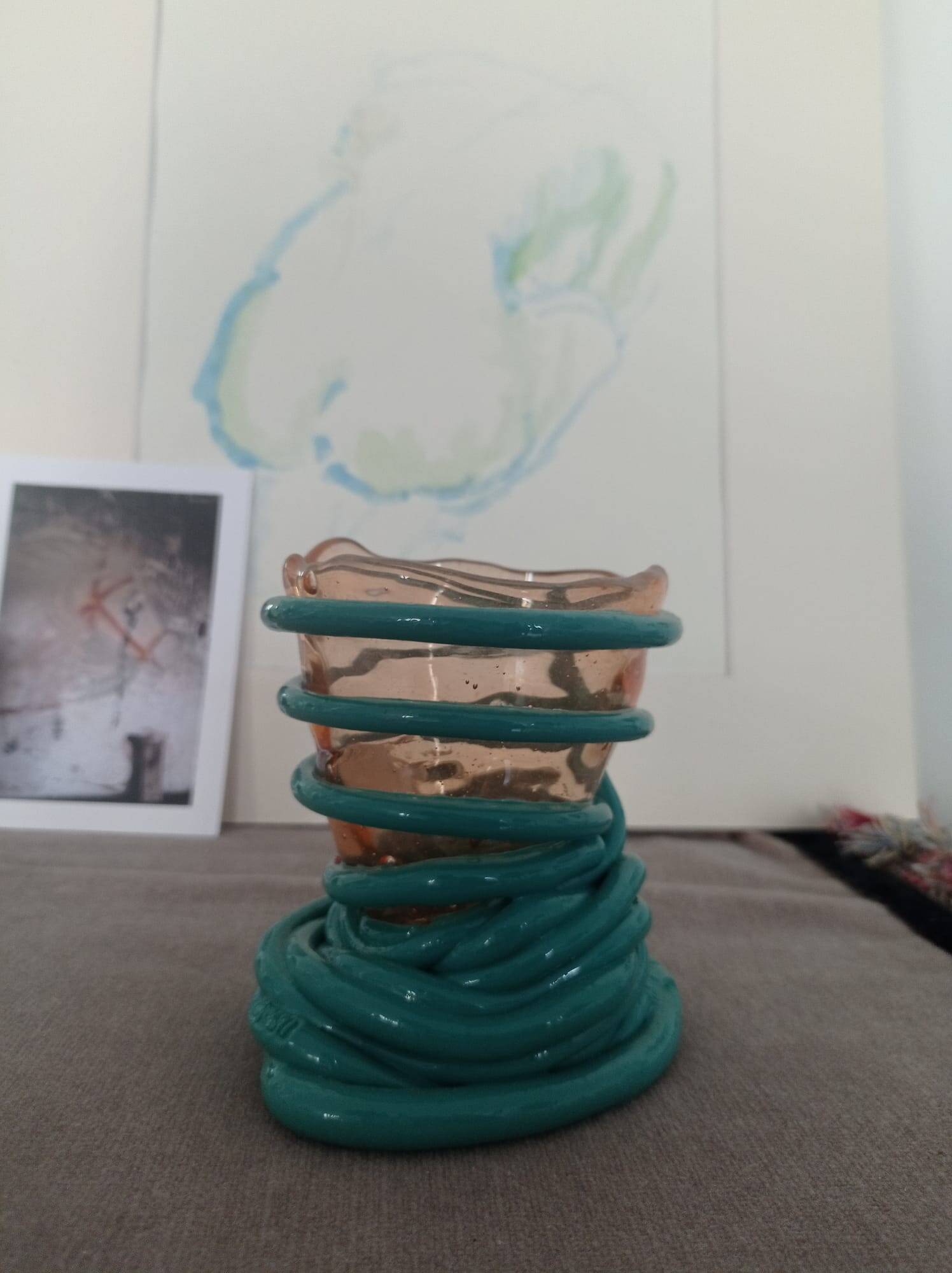 Vase Fish Design Italy – model Pompitu II – resin – postmodern design