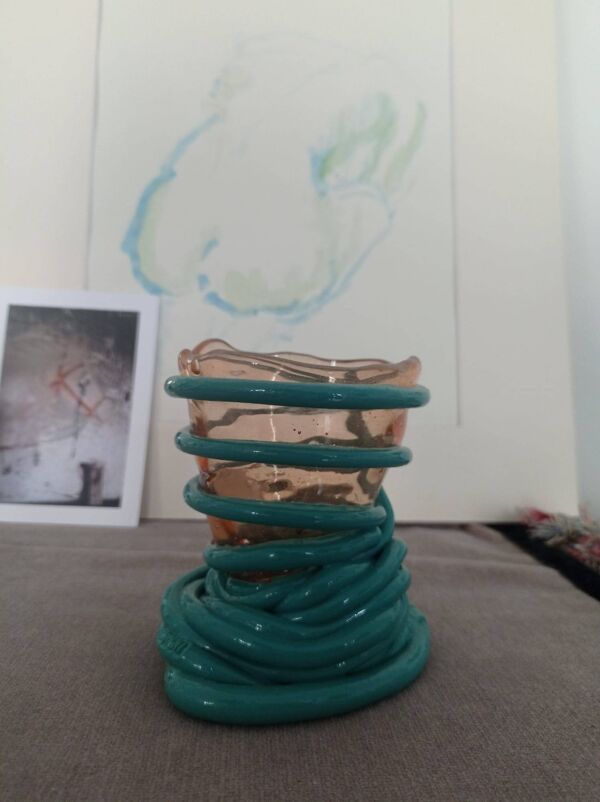 Vase Fish Design Italie – modèle Pompitu II – résine – design postmodern