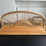 Rattan shelf