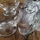 5 cut glass dessert bowls, France, 1960s