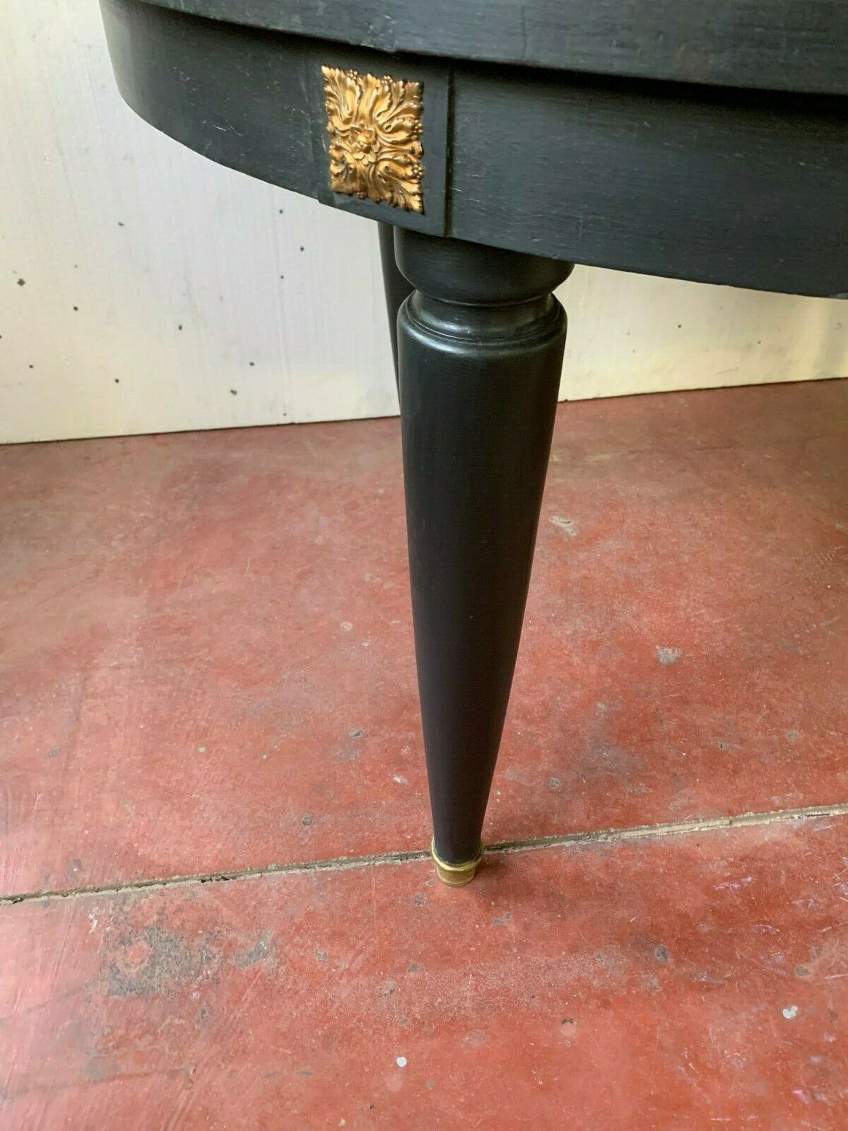 Louis XVI style table in patinated wood