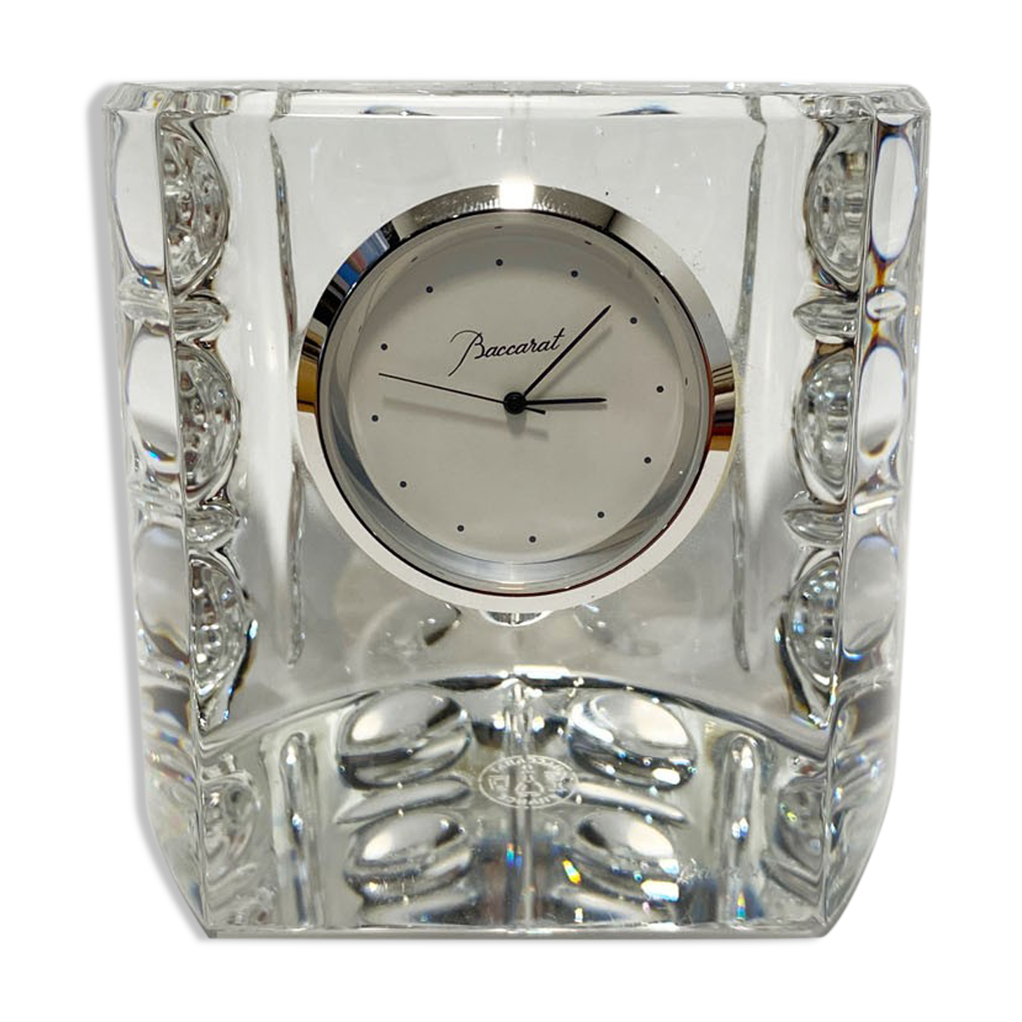 Baccarat clock with original box