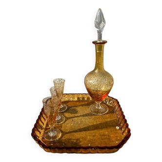 Saint Louis crystal liqueur service, model 232