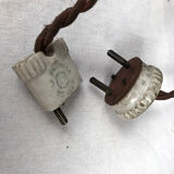 Pair of marble and bronze candelabra, nineteenth