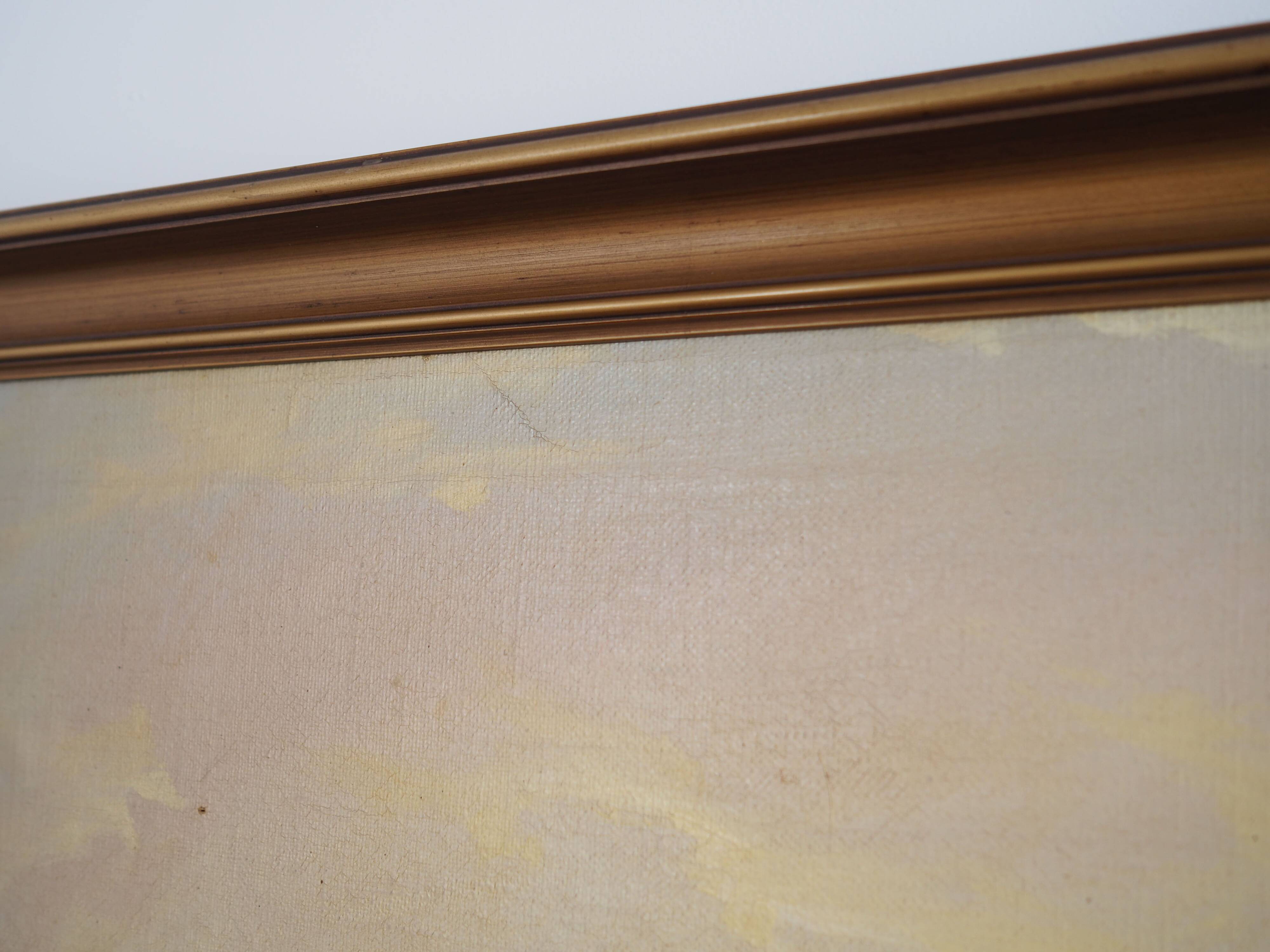 Painting „The Riverside Camp”, Scandinavian design, 19th century, by Vilhelm Oskar Engström