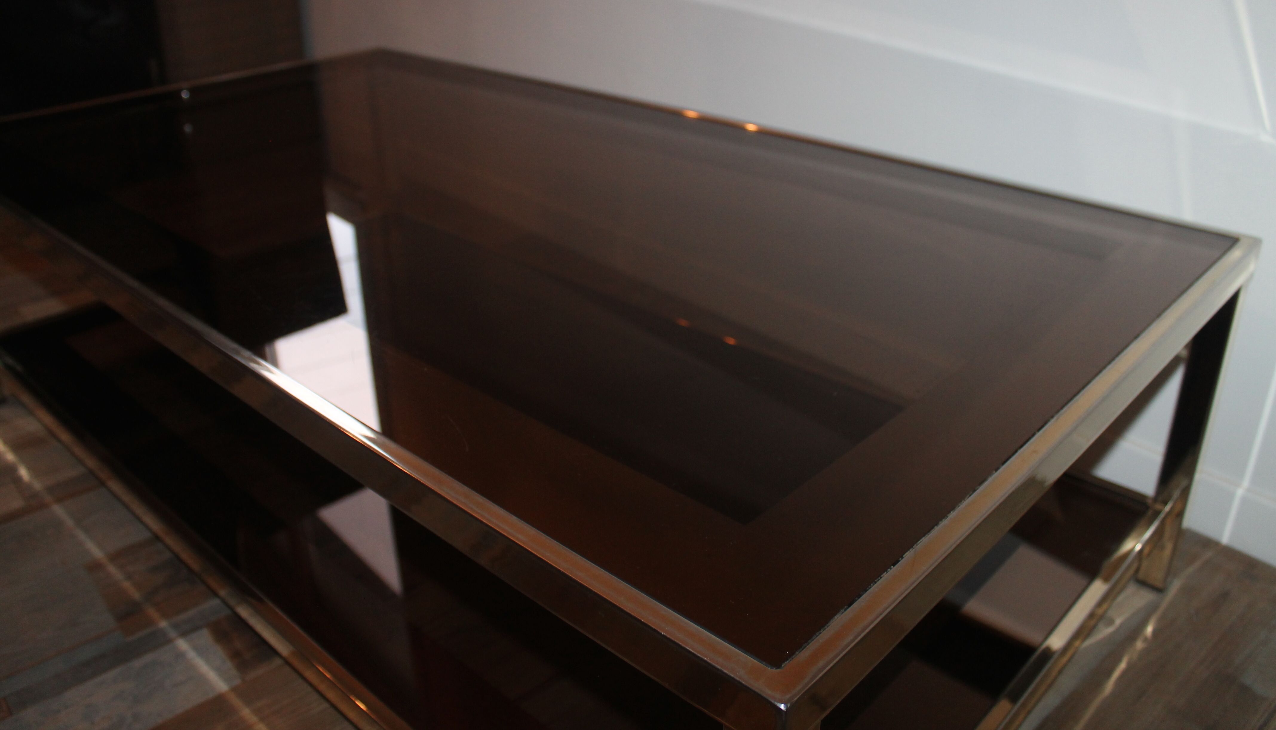 Belgo chrom coffee table from the 70