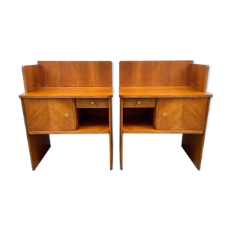 Paire de tables de chevet Art Déco
