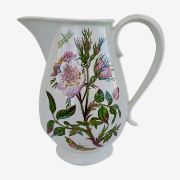Pot pitcher earthenware Portmairion made in England décor Botanic Garden