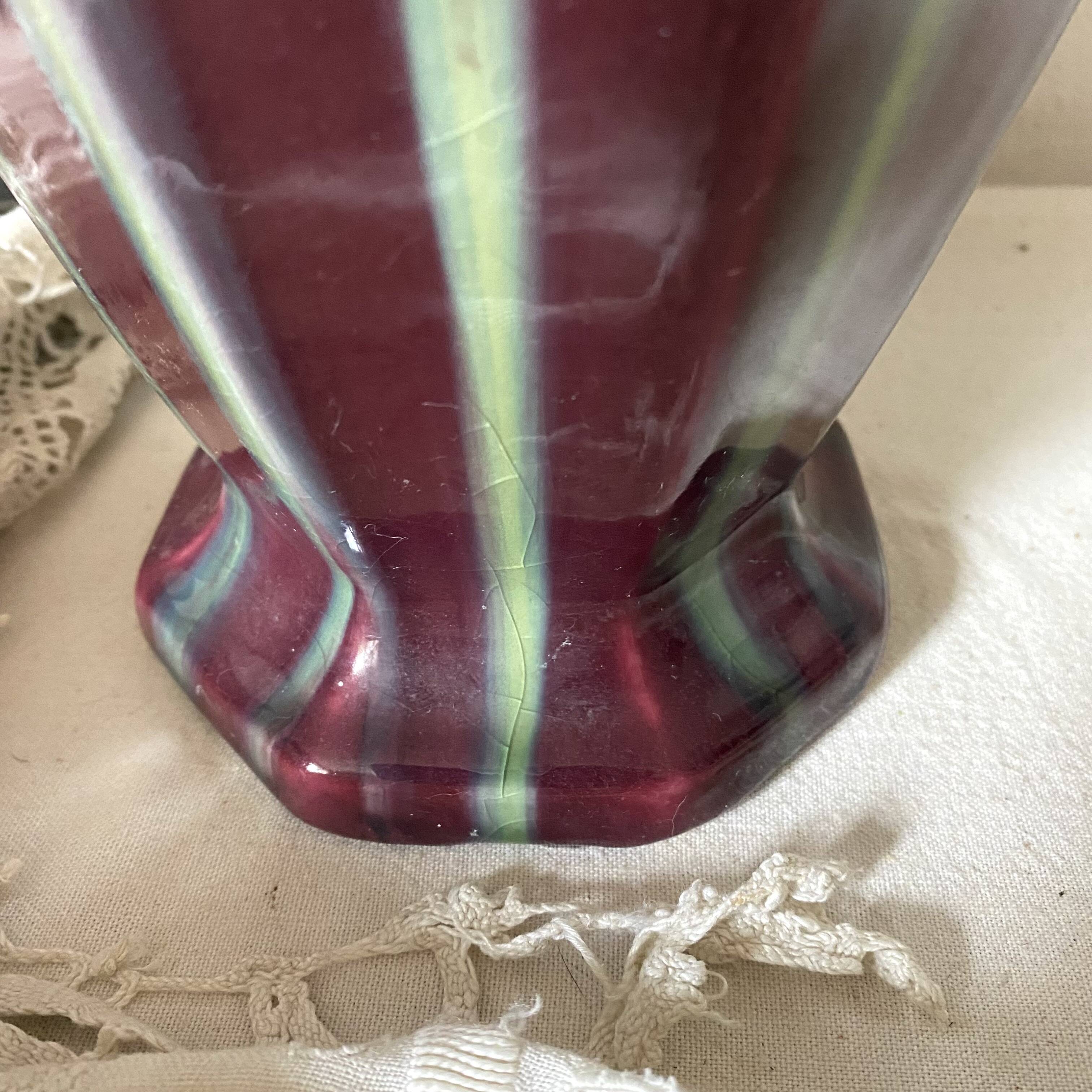 Amphora vase from the pottery of Vierzon by Louis Gueule.