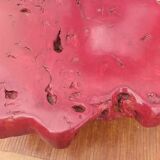 Brutalist coffee table magnifying elm