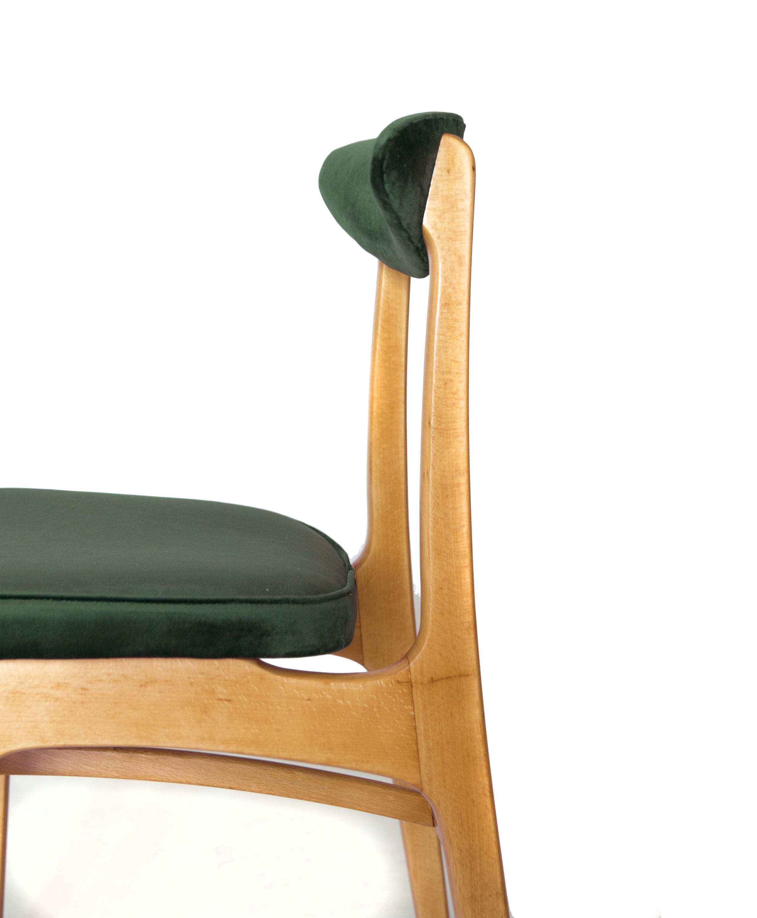 Set of 6 chairs retapissees