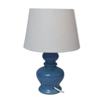 Vintage blue ceramic lamp