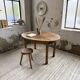Oval walnut farmhouse table
