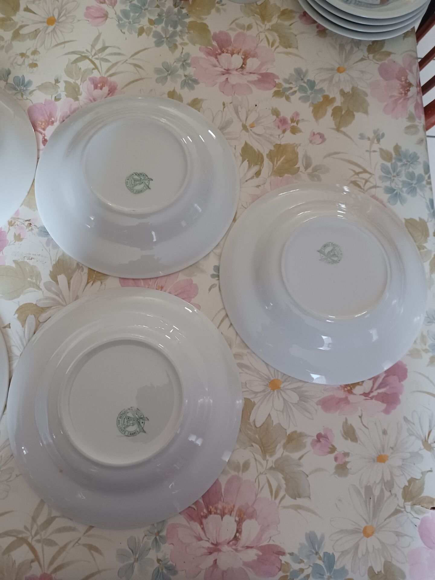 Set of 7 deep plates Moulins des Loups
