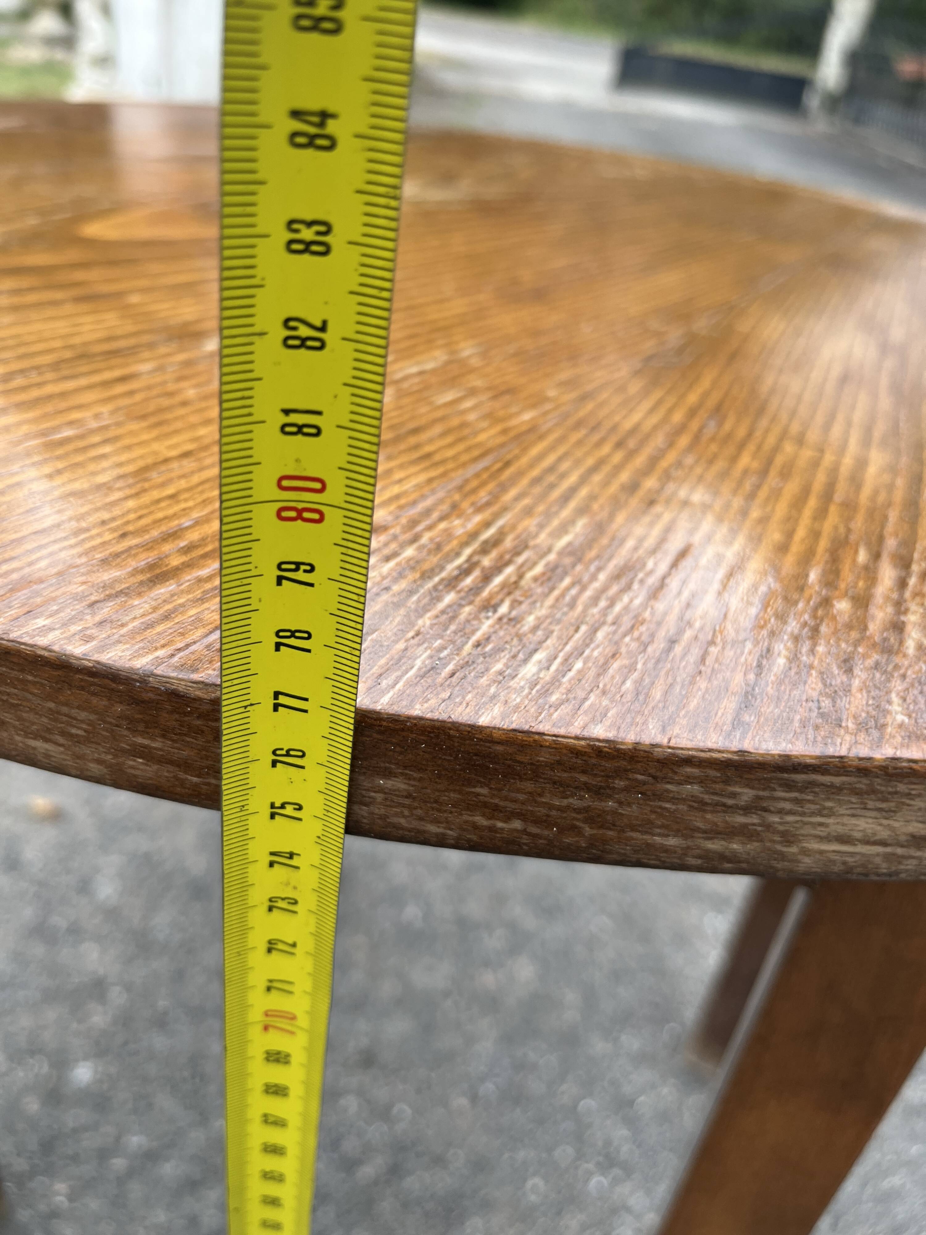 Vintage wooden round table