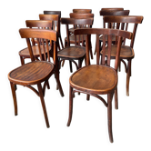 Classic wooden bistro chairs