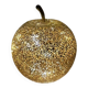 Lampe pomme en verre doré pailleté – vintage