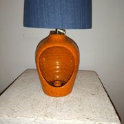 Ceramic lantern lamp 50s 60 orange
