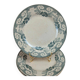 Set of 3 antique flat plates made of ironstone from the Debray Establishments, Clichy service.