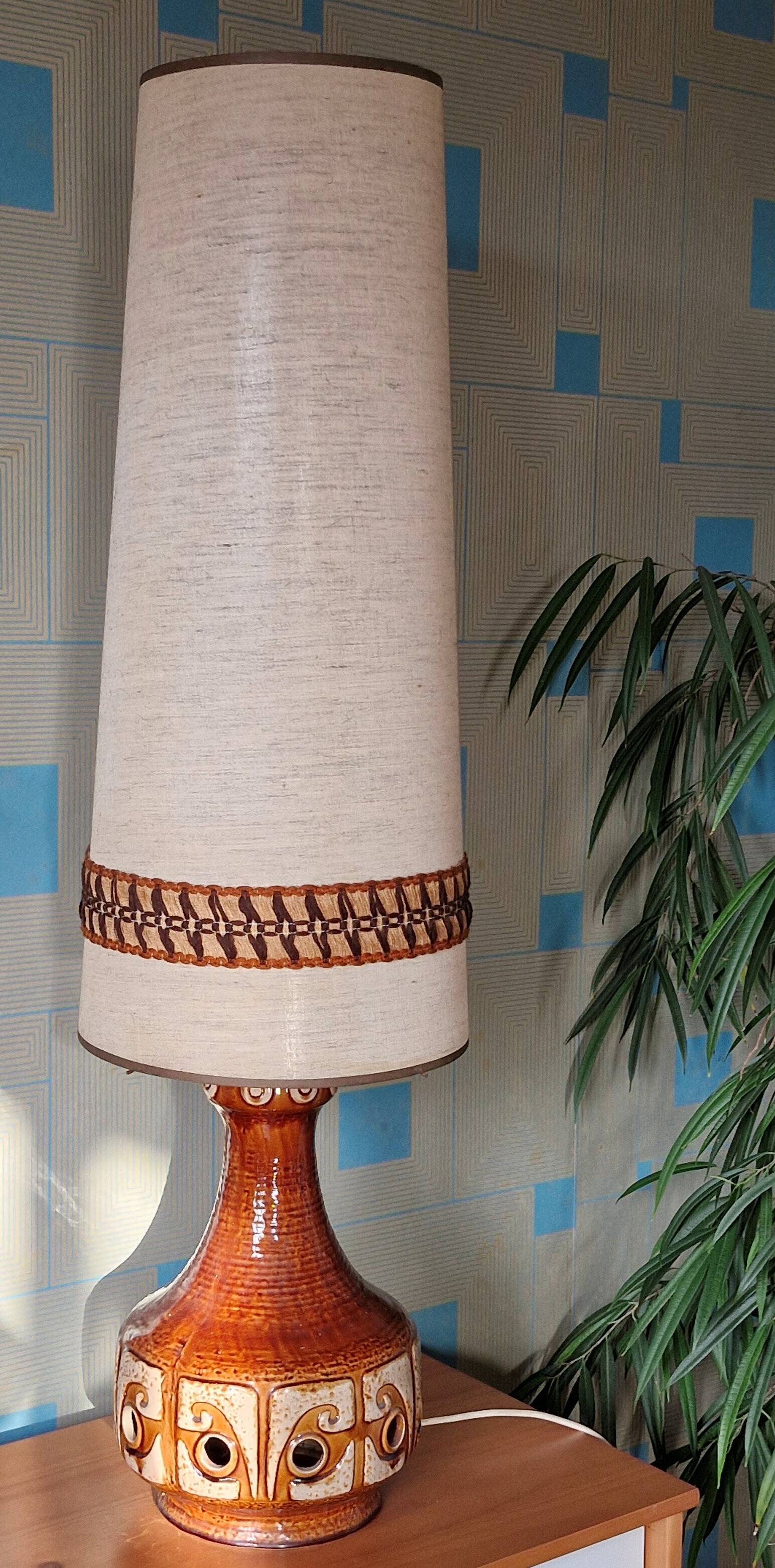 70s ceramic floor lamp