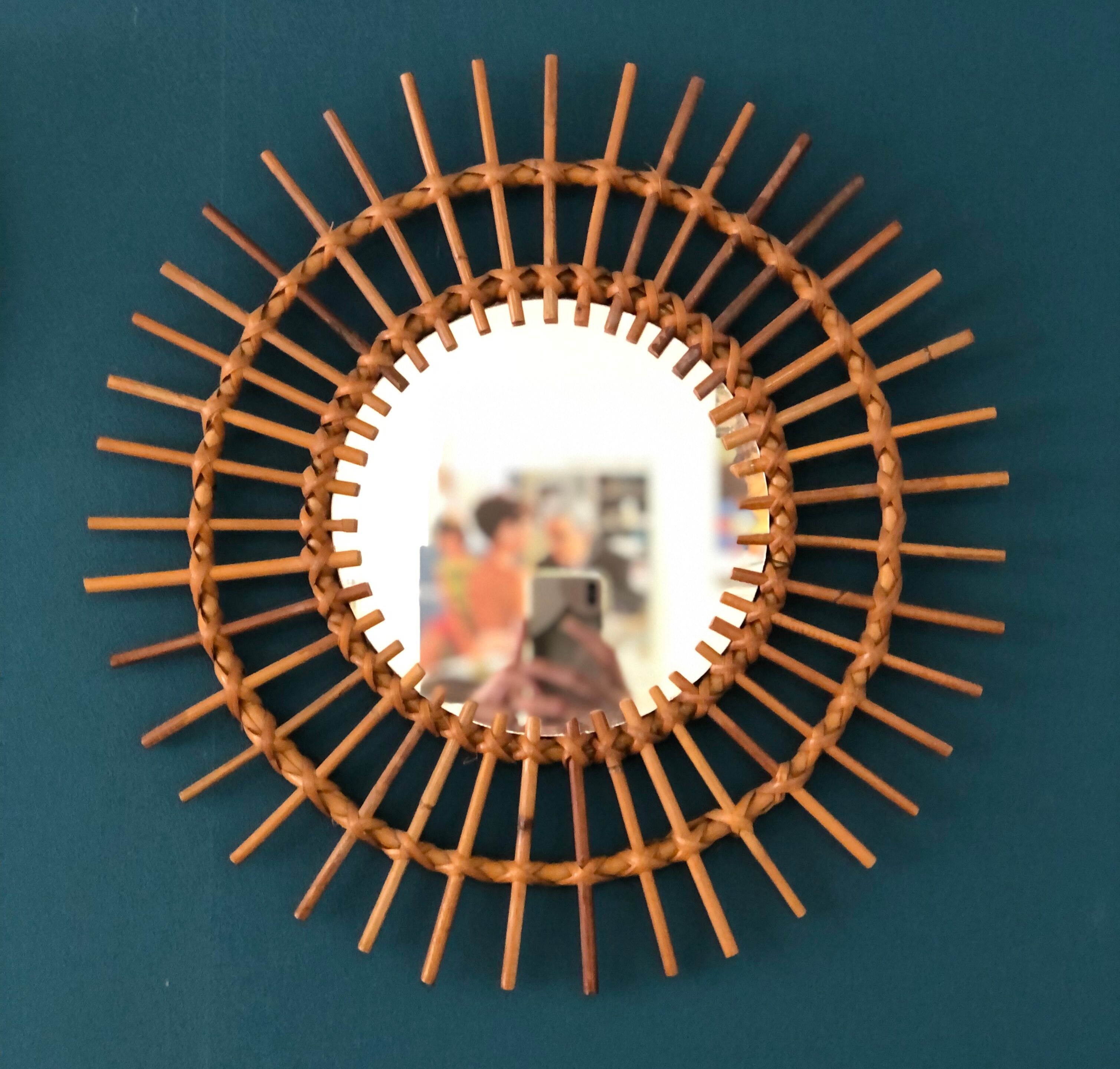 Bamboo sun mirror