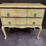 Dresser called "jumping" painted wood