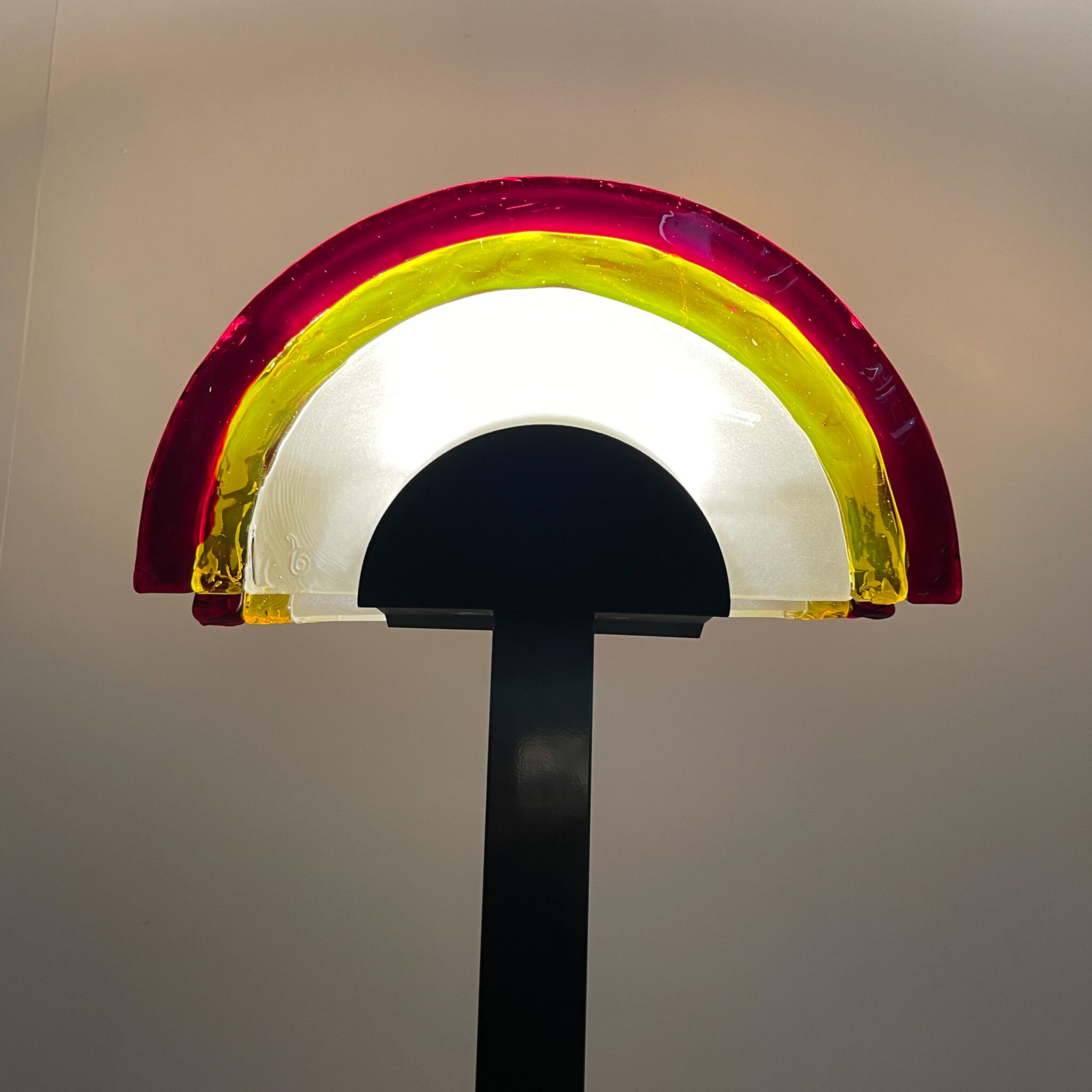 Italian AV Mazzega Floor Lamp, Labelled, 1980