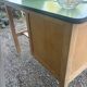 Vintage desk with green Formica top – 1960s/70s