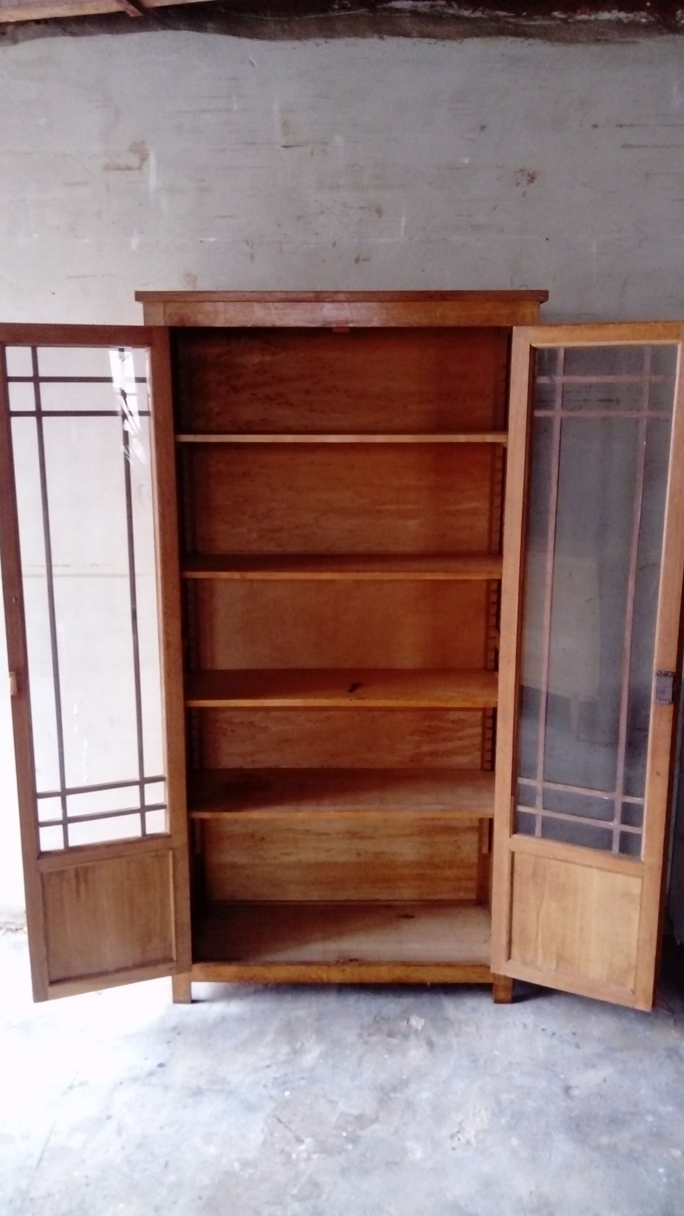 vintage showcase cabinet