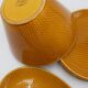 Service esterel 8 ceramic plates salins graphic honey color