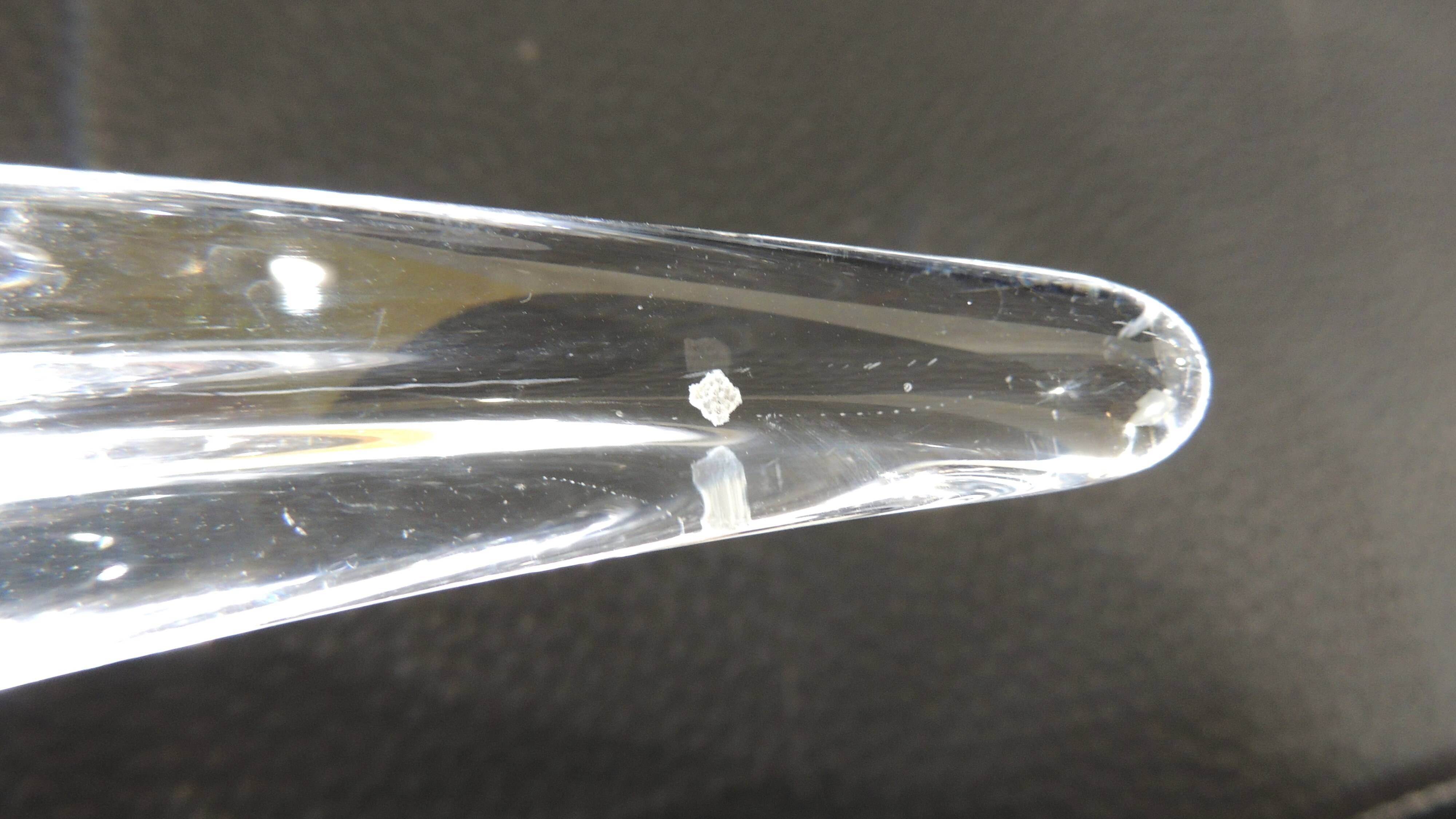 Crystal fruit bowl / signed / Vintage