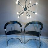 Sputnik chandelier Space Age design 70s